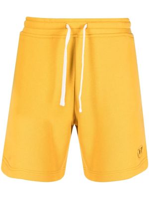 Diesel embroidered-logo track shorts - Yellow