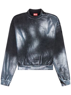 Diesel F-Alexan metallic sweatshirt - Black