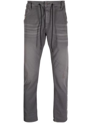 Diesel faded drawstring-fastening trousers - Grey