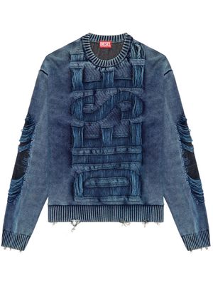 Diesel faded effect knitted jumper - Blue