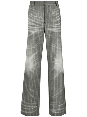 Diesel faded striped virgin wool trousers - Grey