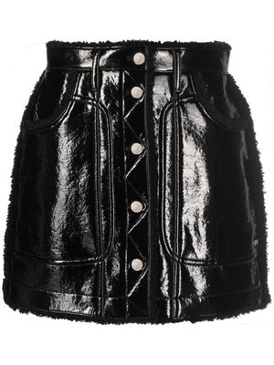 Diesel faux-leather mini skirt - Black