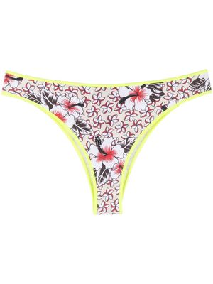 Diesel floral-print bikini bottoms - Neutrals