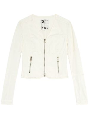 Diesel G-Lan V-neck zipped jacket - White