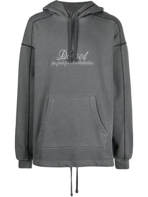 Diesel garment-dyed hoodie - Grey