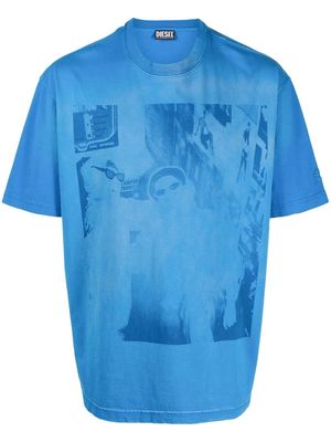 Diesel graphic print t-shirt - Blue