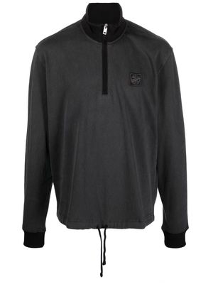 Diesel half-zip pullover jumper - Black