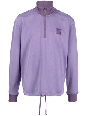 Diesel half-zip pullover jumper - Purple