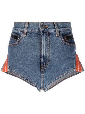 Diesel high-waist denim mini shorts - Blue