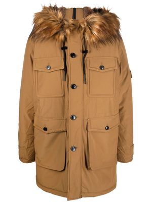 Diesel hooded parka coat - Neutrals