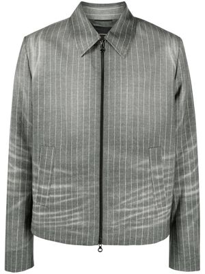 Diesel J-Carl faded striped virgin wool jacket - Grey
