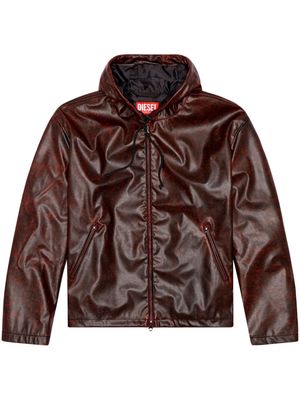Diesel J-Ram zipped hooded jacket - Brown