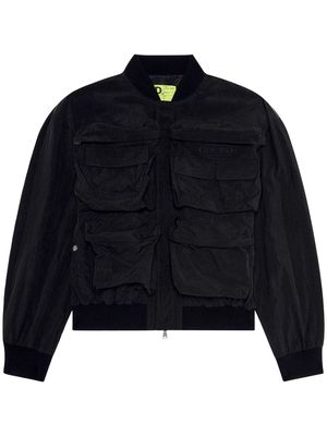 Diesel J-Stain-Short bomber jacket - Black