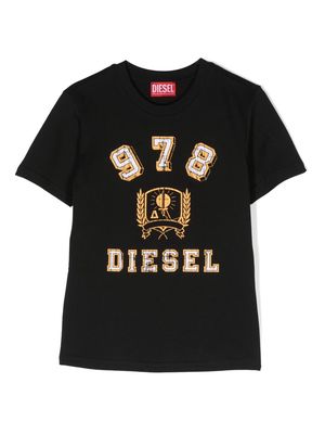 Diesel Kids 978 logo-print T-shirt - Black
