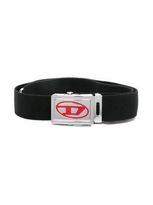 Diesel Kids Besar buckled belt - Black