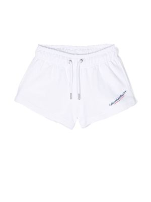 Diesel Kids Calzoncini drawstring track shorts - White