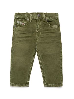 Diesel Kids D-Gale-B mid-rise skinny jeans - Green