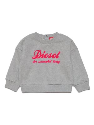 Diesel Kids flocked-logo long-sleeve sweatshirt - K963
