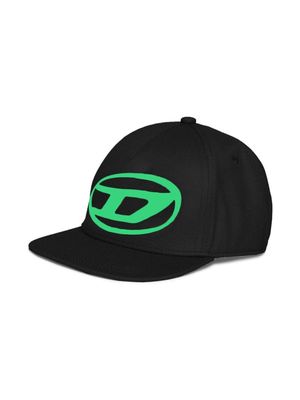 Diesel Kids Ftula logo-print cotton cap - Black