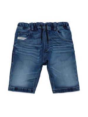 Diesel Kids Krooley straight-leg shorts - Blue