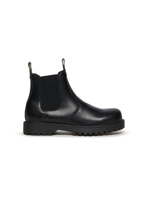 Diesel Kids leather Chelsea boots - Black