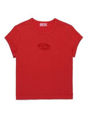 Diesel Kids logo-embroidered short-sleeve T-shirt