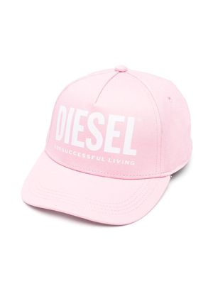 Diesel Kids logo-print baseball cap - Pink