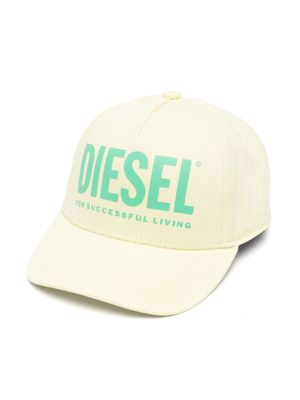 Diesel Kids logo-print baseball cap - Yellow