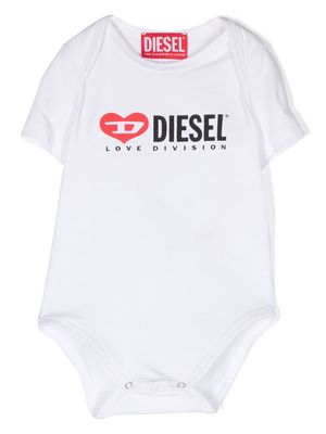 Diesel Kids logo-print cotton body - White