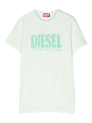Diesel Kids logo-print short-sleeved T-shirt - Green