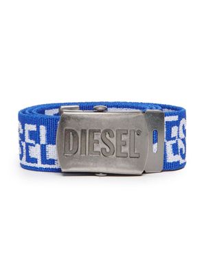 Diesel Kids logo-print strap belt - Blue