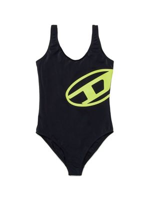 Diesel Kids logo-print swimsuit - Black