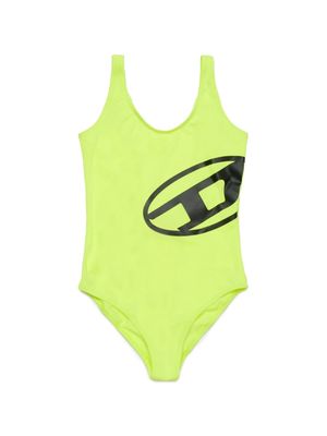 Diesel Kids logo-print swimsuit - Green