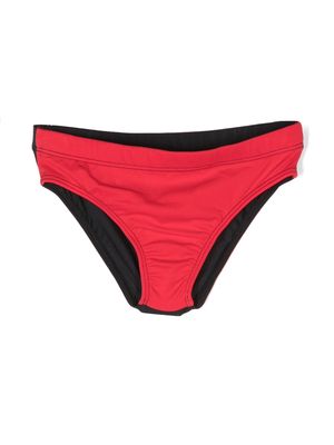 Diesel Kids Milda logo-print swim trunks - Red