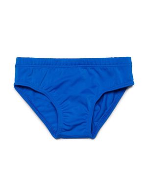 Diesel Kids Milvob logo-print swim trunks - Blue