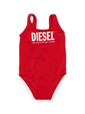 Diesel Kids Miselb logo-print swimsuit - Red