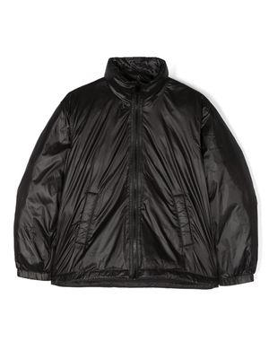 Diesel Kids rear logo-print padded jacket - Black