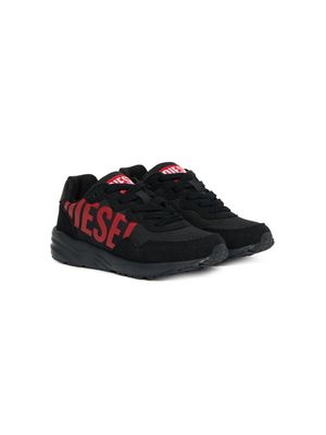 Diesel Kids S-Star logo-print sneakers - Black