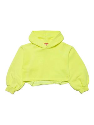 Diesel Kids Senia logo-embroidered cotton hoodie - Green