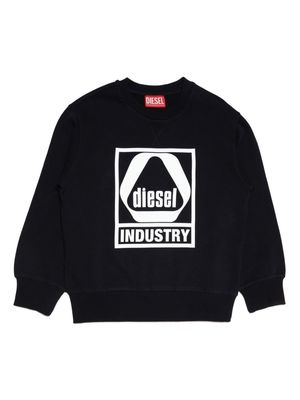 Diesel Kids Sindu logo-print sweatshirt - Black