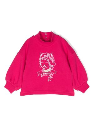 Diesel Kids Srensyb graphic-print sweatshirt - Pink