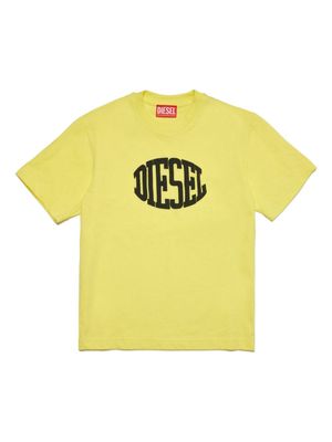 Diesel Kids Tmust logo-print T-shirt - Yellow