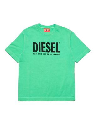Diesel Kids Tnuci cotton T-shirt - Green