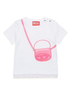 Diesel Kids trompe l'oeil-print cotton T-shirt - White