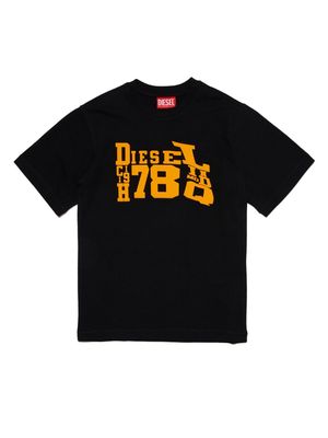 Diesel Kids Twashg logo-print T-shirt - Black