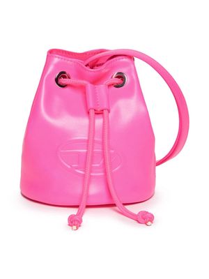 Diesel Kids Wellty logo-embossed bucket bag - Pink
