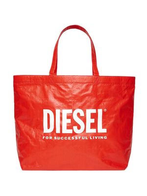Diesel Kids Weoder logo-print tote bag - Red