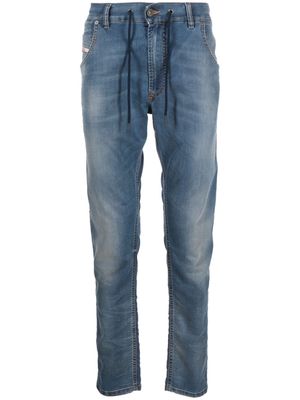 Diesel Krooley-E-Ne low-rise tapered jeans - Blue