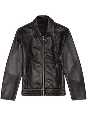 Diesel L-Hudson leather jacket - Black
