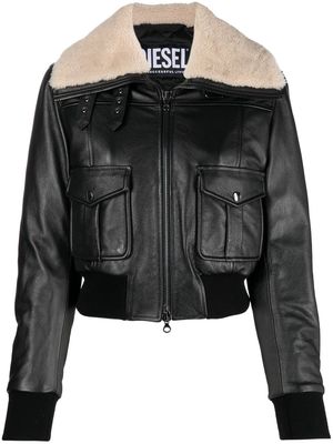Diesel L-Isek leather jacket - Black